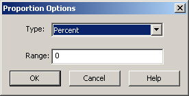 Proportion Options Dialog Box