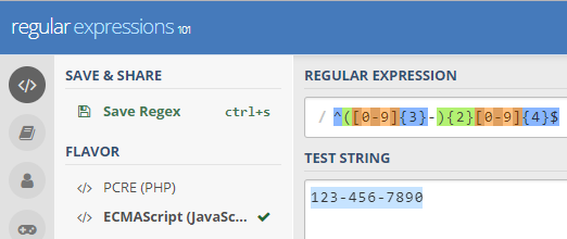 step-7-regex101
