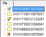 file tree single level