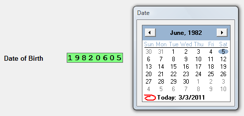 date capture type