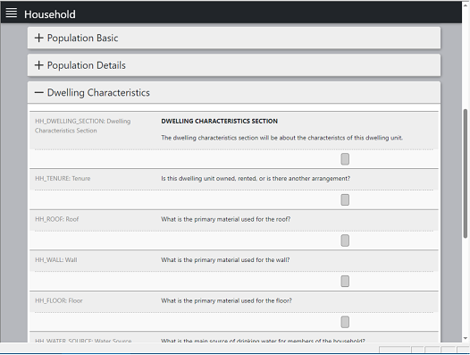 questionnaire view from fmf