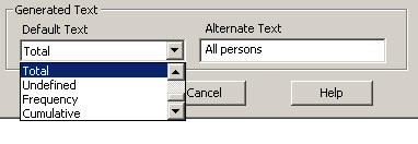 Generated Text in Format (Application) Dialog Box